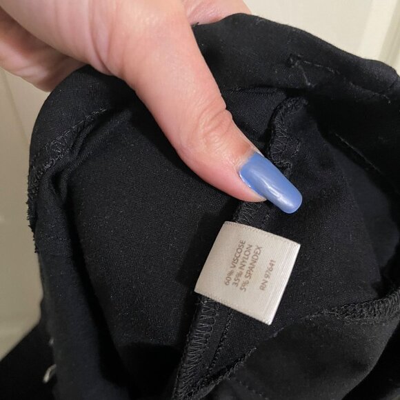 J. Jill Womens Black Mid Rise Stretch Zipper Pockets Ponte Legging Pants Large - Picture 5 of 7